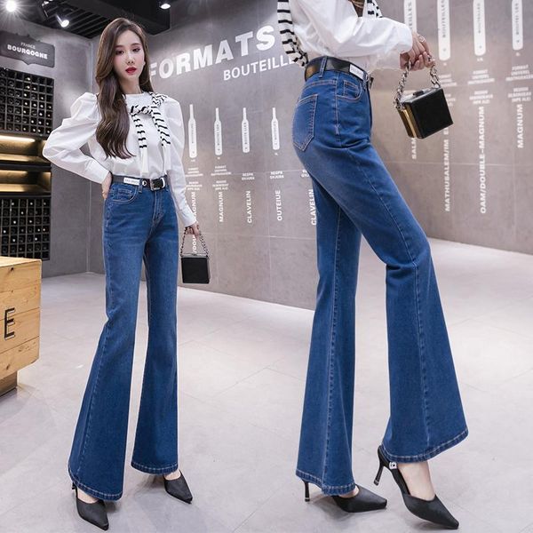 women's jeans blue bell bottom spring fashion high waist plus size flare office lady skinny
women's jeans blue bell bottom spring fashion high waist plus size flare office lady skinny