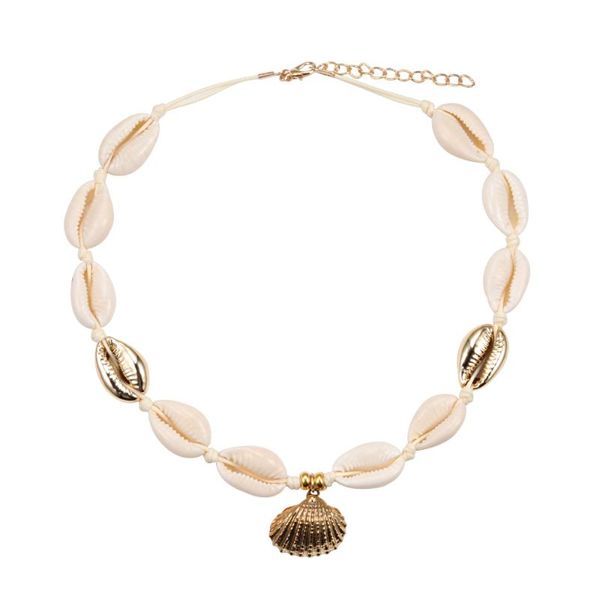 chokers natural shells women necklaces gold color shell cowrie pendant rope chain choker girl necklace gift accessories for summer beach, Golden;silver
chokers natural shells women necklaces gold color shell cowrie pendant rope chain choker girl necklace gift accessories for summer beach, Golden;silver
