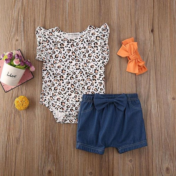baby & children's 0-24m born kids girls clothes leopard romper denim shorts summer outfit clothing sets, White
baby & children's 0-24m born kids girls clothes leopard romper denim shorts summer outfit clothing sets, White