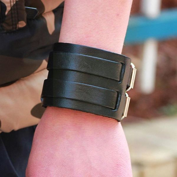 charm bracelets vintage leather men bracelet & bangle wide cuff wristbands jewelry cowhide rock punk male z0m9, Golden;silver
charm bracelets vintage leather men bracelet & bangle wide cuff wristbands jewelry cowhide rock punk male z0m9, Golden;silver