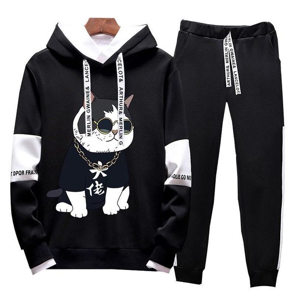 men's tracksuits two sets of students in spring and autumn men korean version the fashion jacket long-sleeved sportswear youth leisure, Gray
men's tracksuits two sets of students in spring and autumn men korean version the fashion jacket long-sleeved sportswear youth leisure, Gray