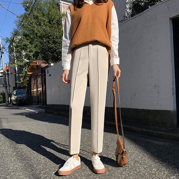 women's pants & capris xs-3xl spring thicken women pencil wool female autumn high waist loose trousers womens, Black;white
women's pants & capris xs-3xl spring thicken women pencil wool female autumn high waist loose trousers womens, Black;white