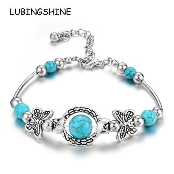 charm bracelets vintage antique silver color butterfly pendant bracelet for women green natural stone yoga bangle gift, Golden;silver
charm bracelets vintage antique silver color butterfly pendant bracelet for women green natural stone yoga bangle gift, Golden;silver