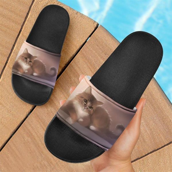 watercolor cat print women's light flips flops comfortable indoor house flats for ladies non-slip woman slippers, Black
watercolor cat print women's light flips flops comfortable indoor house flats for ladies non-slip woman slippers, Black