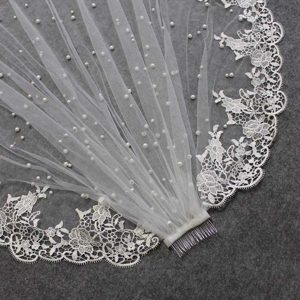bridal veils beautiful pearls wedding veil short lace with comb one layer ivory pearl accessories, Black
bridal veils beautiful pearls wedding veil short lace with comb one layer ivory pearl accessories, Black