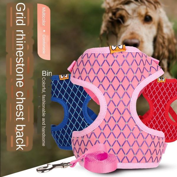 dog collars & leashes traction rope breathable grid belt flash diamond nylon pet chest back vest
dog collars & leashes traction rope breathable grid belt flash diamond nylon pet chest back vest