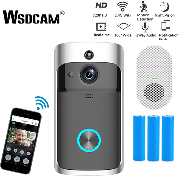 wsdcam smart doorbell camera wifi wireless call intercom video-eye for apartments door bell ring phone home security cameras doorbells
wsdcam smart doorbell camera wifi wireless call intercom video-eye for apartments door bell ring phone home security cameras doorbells