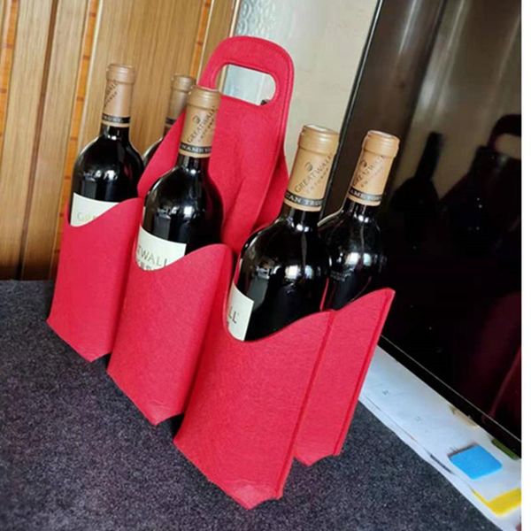 gift wrap 1pcs red brown four six bottles thickened hair felt bag wine beverage packaging party wedding favorite handle bags
gift wrap 1pcs red brown four six bottles thickened hair felt bag wine beverage packaging party wedding favorite handle bags