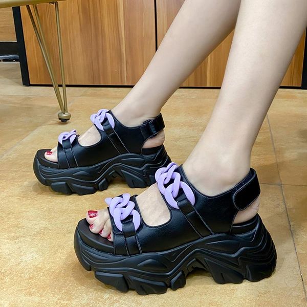sandals rimocy 2021 chain wedges platform women summer thick bottom sport woman harajuku chunky casual shoes female, Black
sandals rimocy 2021 chain wedges platform women summer thick bottom sport woman harajuku chunky casual shoes female, Black