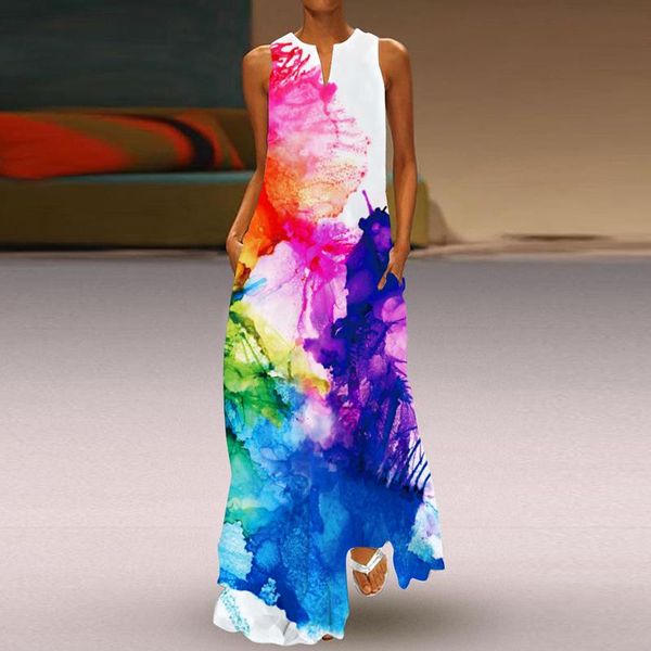casual dresses digital printing dress women v-neck sleeveless with pockets fashion plus size trend loose long 2021 summer vestidos, Black;gray
casual dresses digital printing dress women v-neck sleeveless with pockets fashion plus size trend loose long 2021 summer vestidos, Black;gray