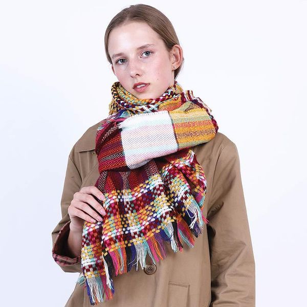 scarves 2021 women plaid cashmere lady winter thicken warm soft pashmina shawls wraps pink black female colored wool long, Blue;gray
scarves 2021 women plaid cashmere lady winter thicken warm soft pashmina shawls wraps pink black female colored wool long, Blue;gray