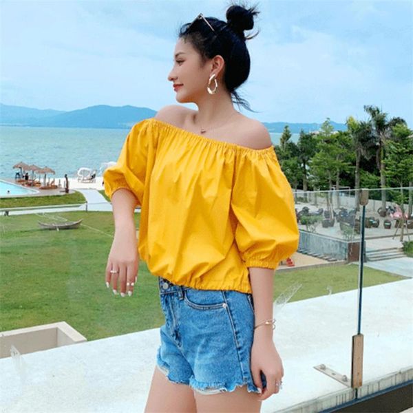women's blouses & shirts 2021 summer women solid slash neck korean style lantern sleeves elastic slim blouse plus size -5xl 11 color, White
women's blouses & shirts 2021 summer women solid slash neck korean style lantern sleeves elastic slim blouse plus size -5xl 11 color, White
