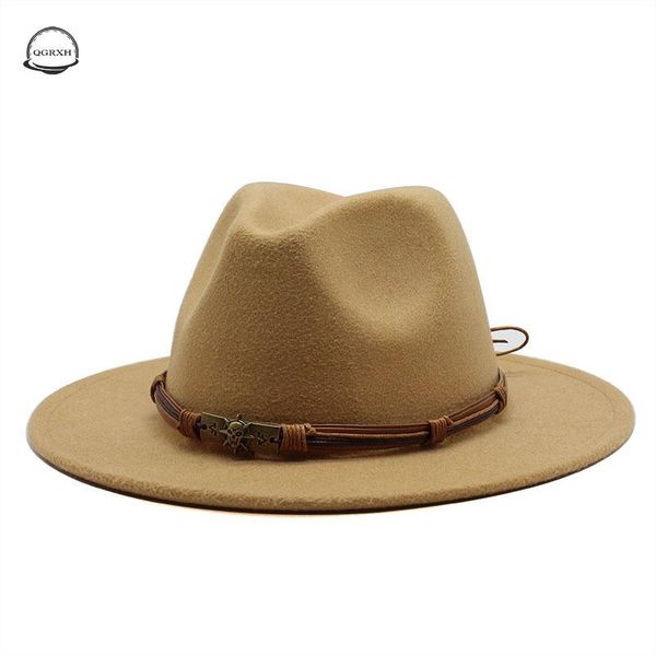 wide brim hats european american fedora hat women men imitation wool felt skull with metal chain decor panama jazz chapeau, Blue;gray
wide brim hats european american fedora hat women men imitation wool felt skull with metal chain decor panama jazz chapeau, Blue;gray