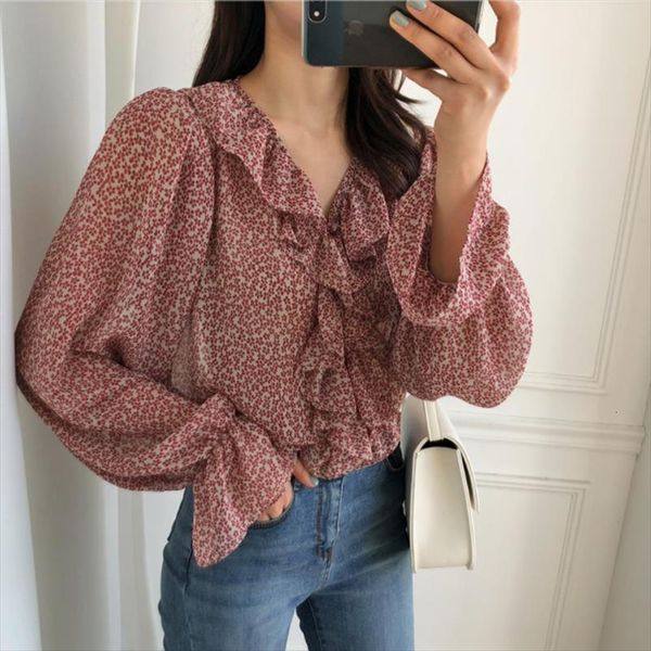 elegant v neck ruffles chiffon womens blouses summer flare sleeve floral print female casual femme, White
elegant v neck ruffles chiffon womens blouses summer flare sleeve floral print female casual femme, White
