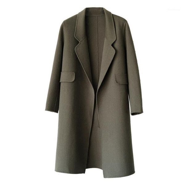 autumn and winter woolen coat women's mid-length over-knee cotton padded slim solid color simple temperament wool & blends, Black
autumn and winter woolen coat women's mid-length over-knee cotton padded slim solid color simple temperament wool & blends, Black