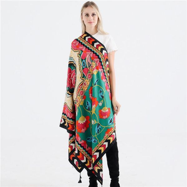 women russian scarf square party blanket shawl ladies fringed national scarves shawls retro floral cashew headscarf wrap, Blue;gray
women russian scarf square party blanket shawl ladies fringed national scarves shawls retro floral cashew headscarf wrap, Blue;gray