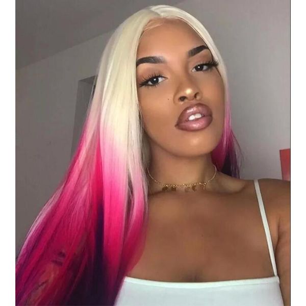 lace wigs 613 blonde highlight silk base human hair wig pink color deep part straight transparent ombre 5x5 pu, Black;brown
lace wigs 613 blonde highlight silk base human hair wig pink color deep part straight transparent ombre 5x5 pu, Black;brown
