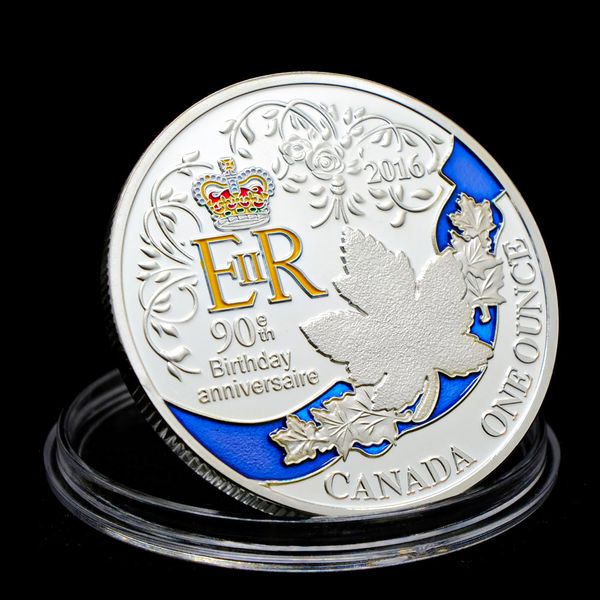 10pcs non magnetic craft silver plated 90th birthday anniversaire canada maple leaf elizabeth er queen ii souvenirs coin medal collectible c
10pcs non magnetic craft silver plated 90th birthday anniversaire canada maple leaf elizabeth er queen ii souvenirs coin medal collectible c