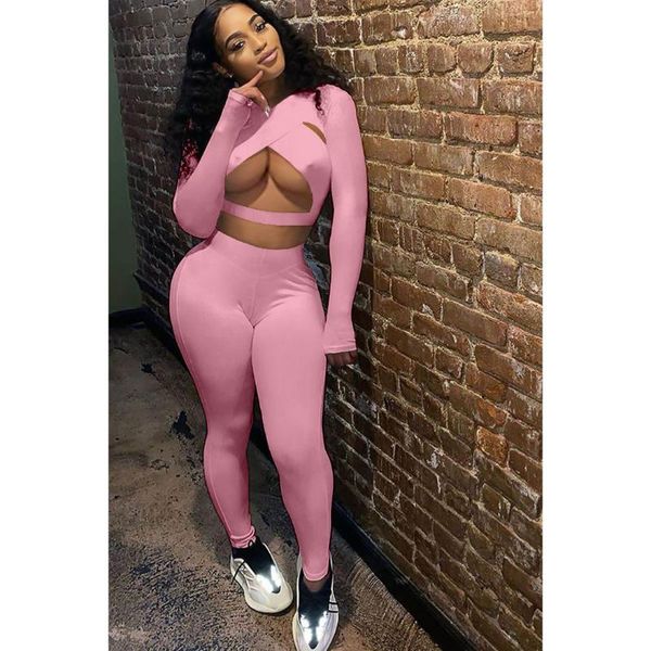 women's two piece pants pure color cross hollow sports two-piece suit, multi-color optional, White
women's two piece pants pure color cross hollow sports two-piece suit, multi-color optional, White