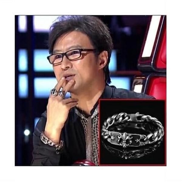 luxury designers voice of china mentor wang feng same men's jewelry crochou chaoren bracelet luo zhixiang bracelet version c/hrome/hear, Golden;silver
luxury designers voice of china mentor wang feng same men's jewelry crochou chaoren bracelet luo zhixiang bracelet version c/hrome/hear, Golden;silver