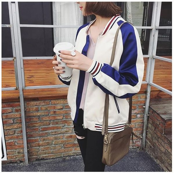 women's jackets carol diaries women baseball jacket casacos femininos preppy college bomber 2021 autumn coats basic outwear, Black;brown
women's jackets carol diaries women baseball jacket casacos femininos preppy college bomber 2021 autumn coats basic outwear, Black;brown