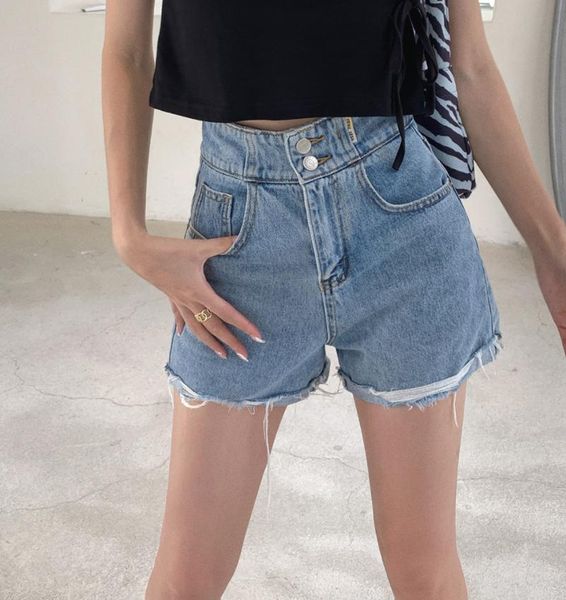 women's jeans zcsmll high waist thin shorts 2021 summer style irregular frayed double button a-line pants, Blue
women's jeans zcsmll high waist thin shorts 2021 summer style irregular frayed double button a-line pants, Blue