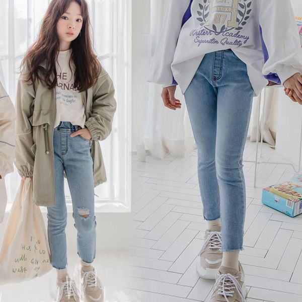 jeans children's 2021 fashion teen girls denim pencil pants korean hole elasticity slim trousers for girl 5-11 years, Blue
jeans children's 2021 fashion teen girls denim pencil pants korean hole elasticity slim trousers for girl 5-11 years, Blue