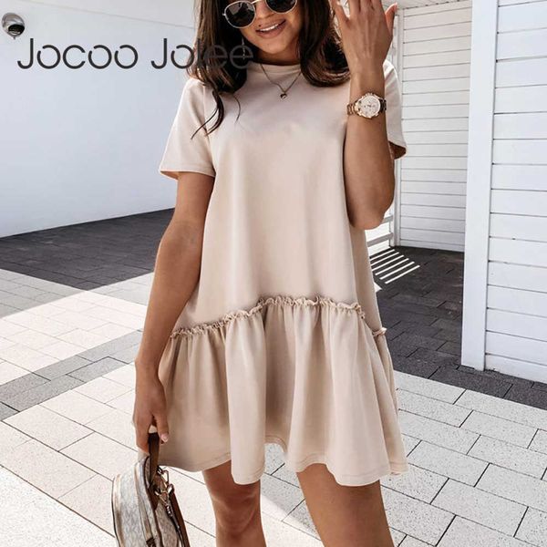 jocoo jolee casual short sleeve shirt dress elegant puff ruffles solid mini summer beach holiday loose 210619, Black;gray
jocoo jolee casual short sleeve shirt dress elegant puff ruffles solid mini summer beach holiday loose 210619, Black;gray