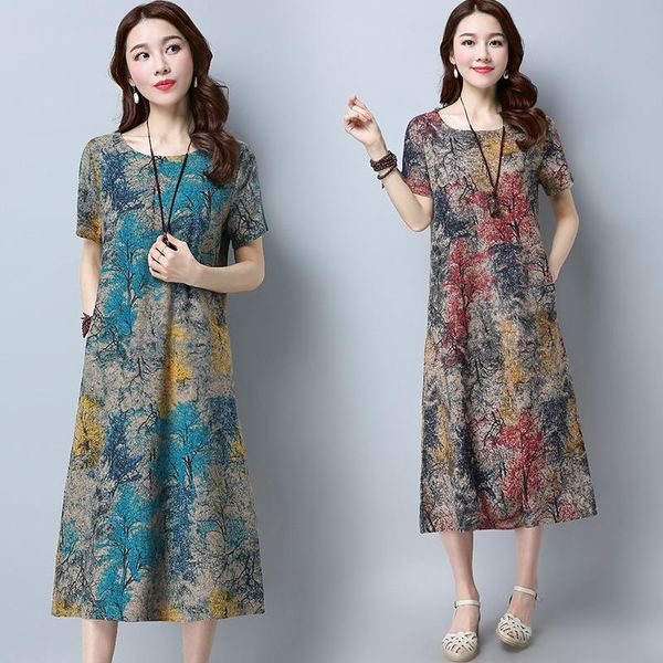 casual dresses national style plus size cotton and linen mid-calf dress women print 2021 retro long-sleeved o-neck summer -5xl, Black;gray
casual dresses national style plus size cotton and linen mid-calf dress women print 2021 retro long-sleeved o-neck summer -5xl, Black;gray