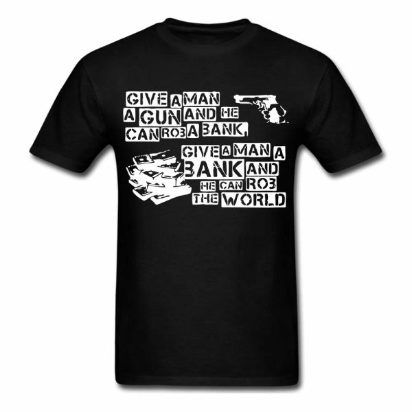 gun bank rob world money rich poor government capital protest tee t-shirt, White;black
gun bank rob world money rich poor government capital protest tee t-shirt, White;black