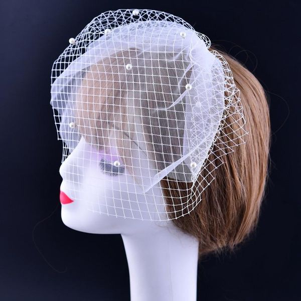 bridal veils wedding miss veil cage veu de noiva accessoire cheveux mariage covered face pearl mesh double, Black
bridal veils wedding miss veil cage veu de noiva accessoire cheveux mariage covered face pearl mesh double, Black