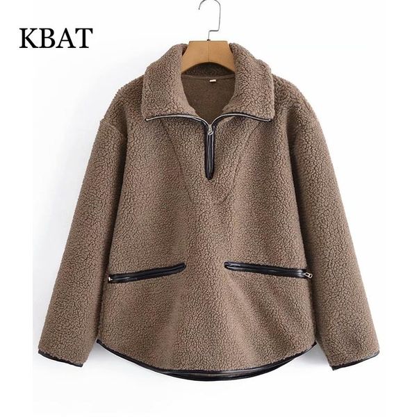 women's jackets kbat 2021 autumn winter faux fur coat women fashion warm soft zipper lamb fluffy cozy loose outerwear female, Black;brown
women's jackets kbat 2021 autumn winter faux fur coat women fashion warm soft zipper lamb fluffy cozy loose outerwear female, Black;brown