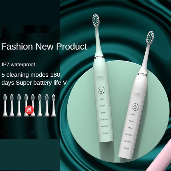 smart electric toothbrush couple ultrasonic non-rechargeable soft hair automatic waterproof 8 brush head travel set
smart electric toothbrush couple ultrasonic non-rechargeable soft hair automatic waterproof 8 brush head travel set