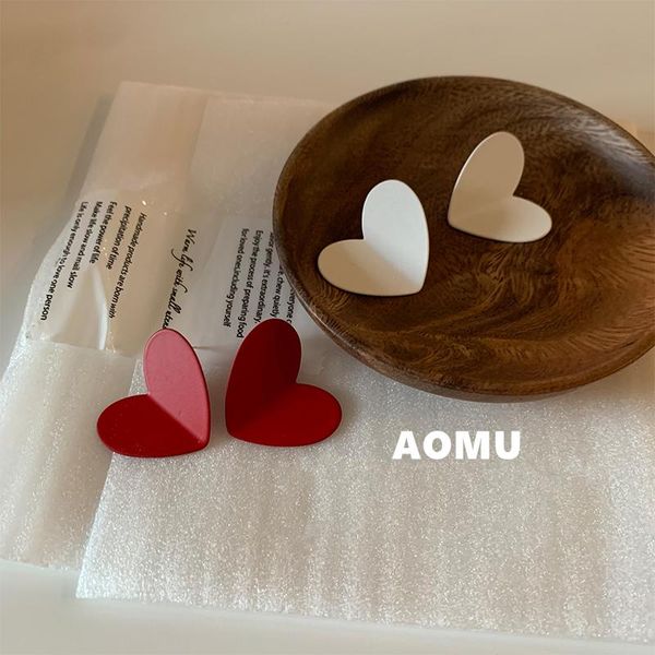 s925 french simple spray paint three-dimensional red white love paper peach heart small earrings for sweet girl stud, Golden;silver
s925 french simple spray paint three-dimensional red white love paper peach heart small earrings for sweet girl stud, Golden;silver