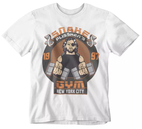 Snakes Gym T-Shirt Boot Camp Escape From NY Movie Retro Retro Logo Plissken's, White;black
Snakes Gym T-Shirt Boot Camp Escape From NY Movie Retro Retro Logo Plissken's, White;black