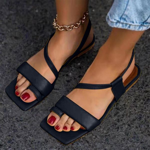 sandals women 2021 woman flats ladies summer fashion large size slim strap flat chaussure femme sandalias, Black
sandals women 2021 woman flats ladies summer fashion large size slim strap flat chaussure femme sandalias, Black