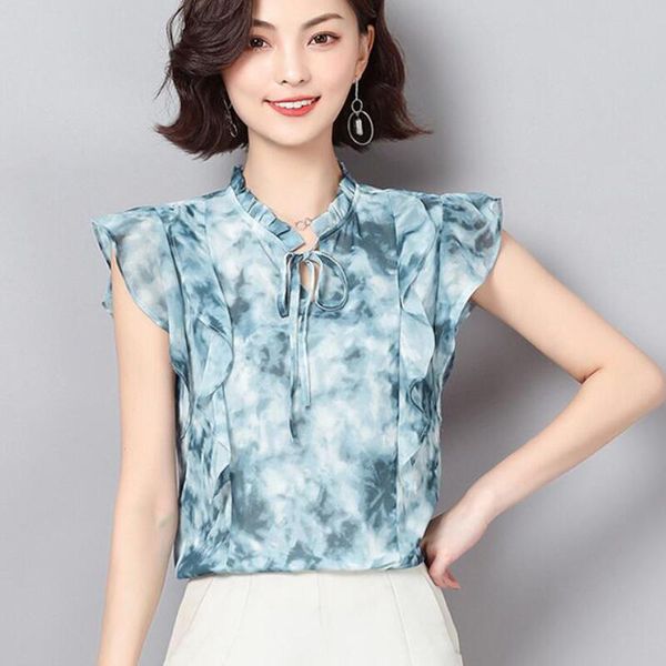 fashion print chiffon blouse women shirts summer ruffles sleeveless blouses korean plus size 4xl blusas mujer women's &, White
fashion print chiffon blouse women shirts summer ruffles sleeveless blouses korean plus size 4xl blusas mujer women's &, White