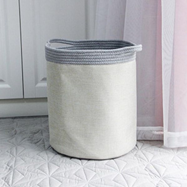 foldable imitation linen laundry basket washable round clothes bag with handles gq bags
foldable imitation linen laundry basket washable round clothes bag with handles gq bags