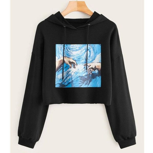 women's hoodies & sweatshirts fashion ladies autumn winter long sleeve hoodie sweatshirt jumper crop coat pullover, Black
women's hoodies & sweatshirts fashion ladies autumn winter long sleeve hoodie sweatshirt jumper crop coat pullover, Black