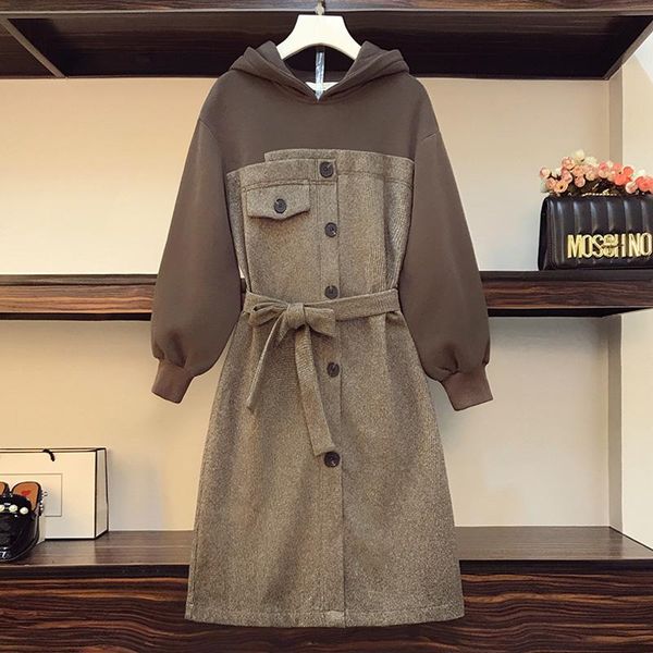 casual dresses plus size 5xl women patchwork thicken winter hoodies sweatshirt for streetwear warm sportswear female robe, Black;gray
casual dresses plus size 5xl women patchwork thicken winter hoodies sweatshirt for streetwear warm sportswear female robe, Black;gray