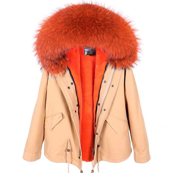 women's fur & faux 2021 waterproof short parka winter jacket women real coat natural collar hood warm streetwear detachable, Black
women's fur & faux 2021 waterproof short parka winter jacket women real coat natural collar hood warm streetwear detachable, Black