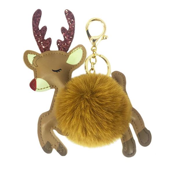 keychains cute pu faux leather animal christmas moose ball key chain pendant lady bag car gift., Silver
keychains cute pu faux leather animal christmas moose ball key chain pendant lady bag car gift., Silver