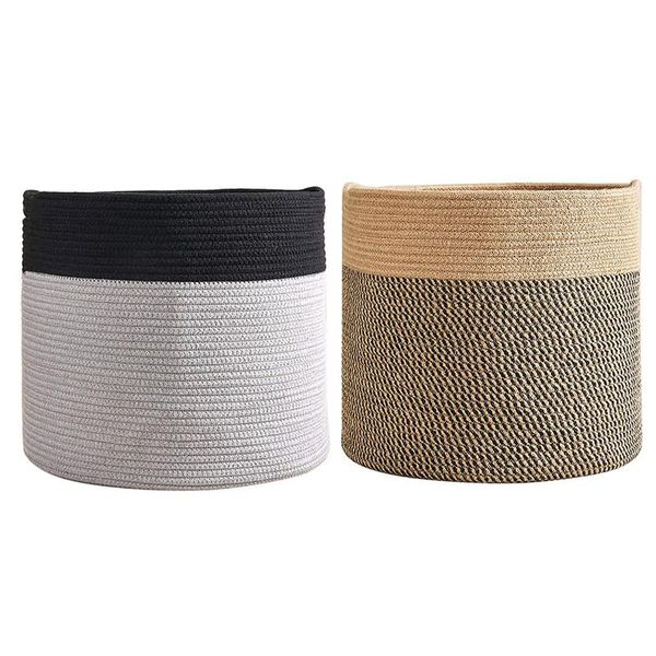 storage baskets large cotton rope basket 15.8x15.8x13.8inch - baby laundry woven blanket nursery bin
storage baskets large cotton rope basket 15.8x15.8x13.8inch - baby laundry woven blanket nursery bin