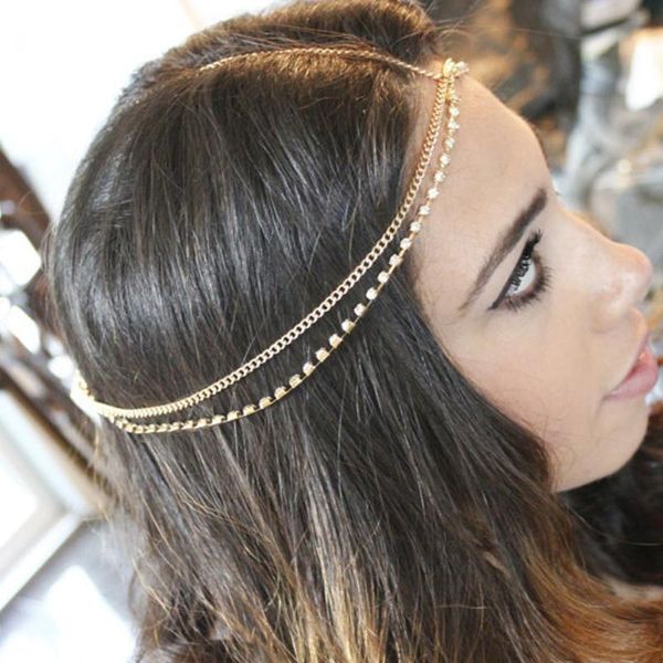 hair clips & barrettes bohemian crystal rhinestone bridal headband chains for women wedding forehead accessories head decoration, Golden;silver
hair clips & barrettes bohemian crystal rhinestone bridal headband chains for women wedding forehead accessories head decoration, Golden;silver