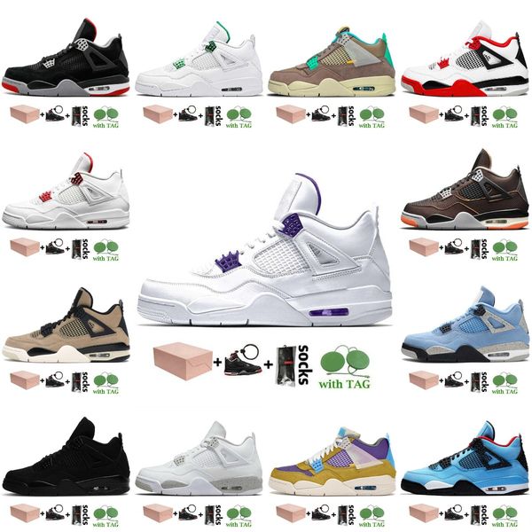 2021 4 4s men basketball shoes bred red metallic neon cavs court black raptors trainers sport sneakers us 7-13
2021 4 4s men basketball shoes bred red metallic neon cavs court black raptors trainers sport sneakers us 7-13