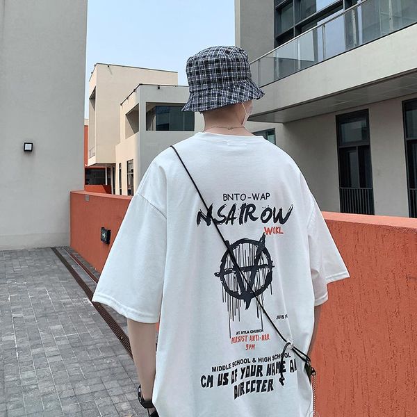 men's t-shirts zazomd tshirt summer harajuku cool short sleeve funny printed streetwear plus size t-shirt street style, White;black
men's t-shirts zazomd tshirt summer harajuku cool short sleeve funny printed streetwear plus size t-shirt street style, White;black
