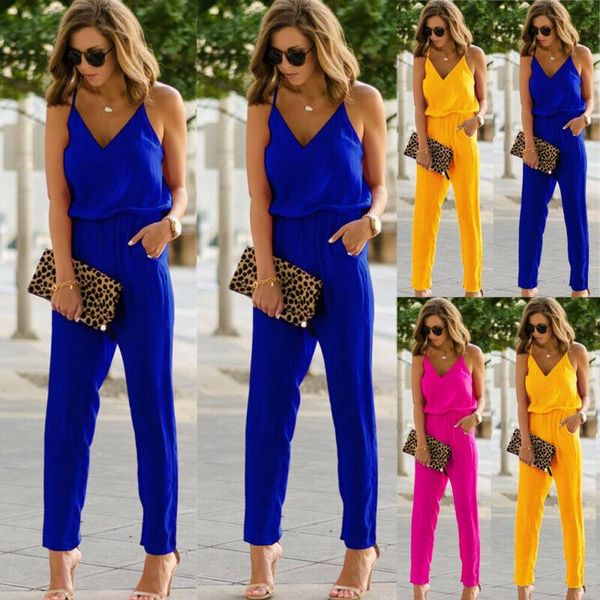 women's pants & capris women jumpsuit romper casual sleeveless playsuit clubwear trousers outfit, Black;white
women's pants & capris women jumpsuit romper casual sleeveless playsuit clubwear trousers outfit, Black;white