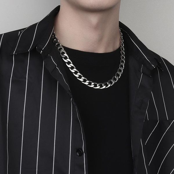 pendant necklaces stainless steel chain simple retro men's jewelry yp8228, Silver