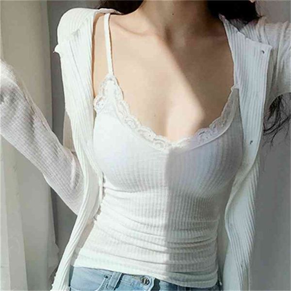 femme lace vest slim tank women sleeveless crop cotton white black summer t shirt blusa ped feminino 210423
femme lace vest slim tank women sleeveless crop cotton white black summer t shirt blusa ped feminino 210423