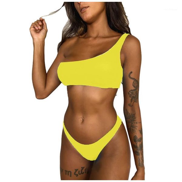 women's swimwear bikini 2021 beachwear summer fashion solid color strapless halter beach split swimsuit set, White;black
women's swimwear bikini 2021 beachwear summer fashion solid color strapless halter beach split swimsuit set, White;black